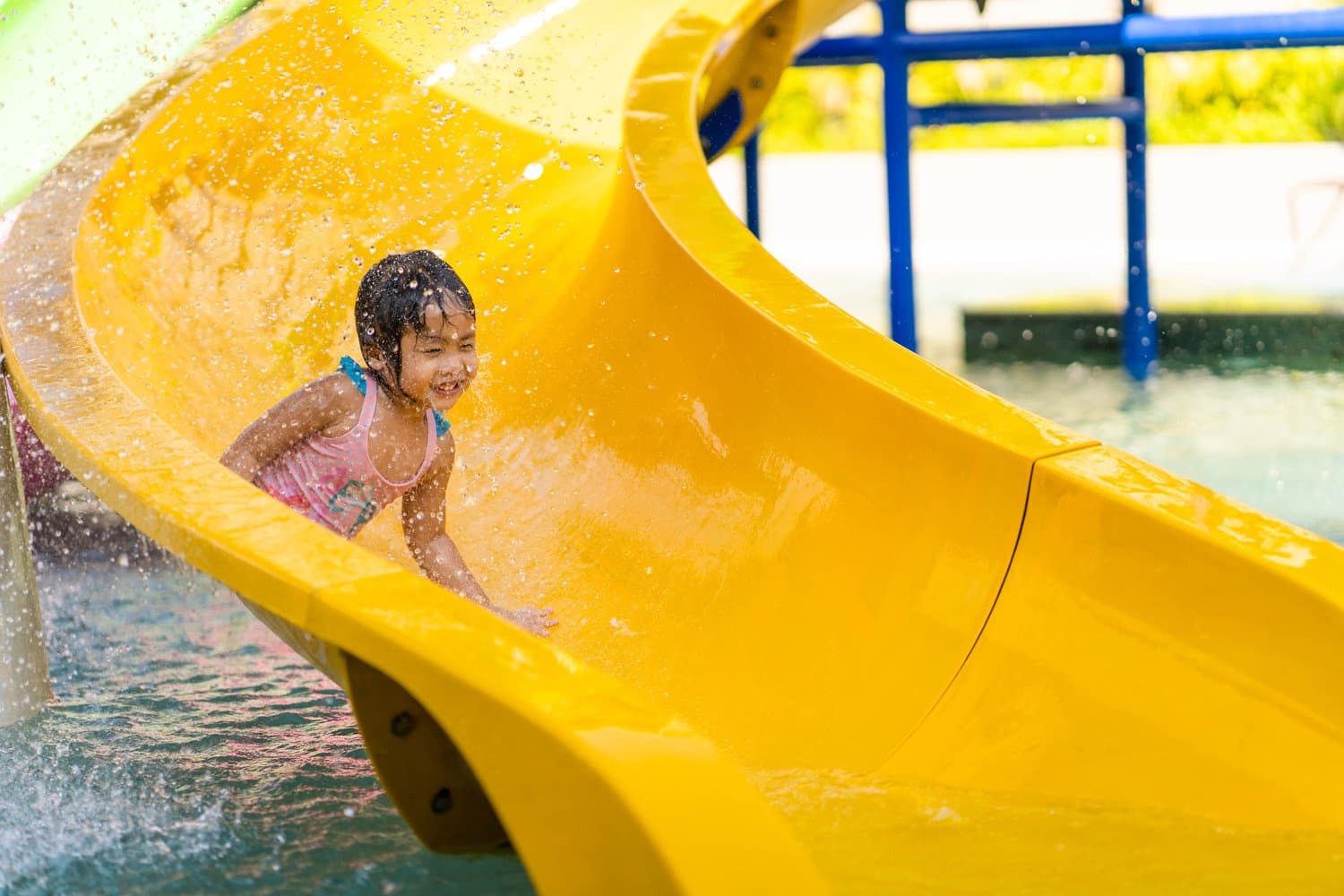 Chute and Slide at Aqua World